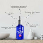 Ivory Natural Greys Beard Serum Restore Natural Black Color Of Grey White Beard