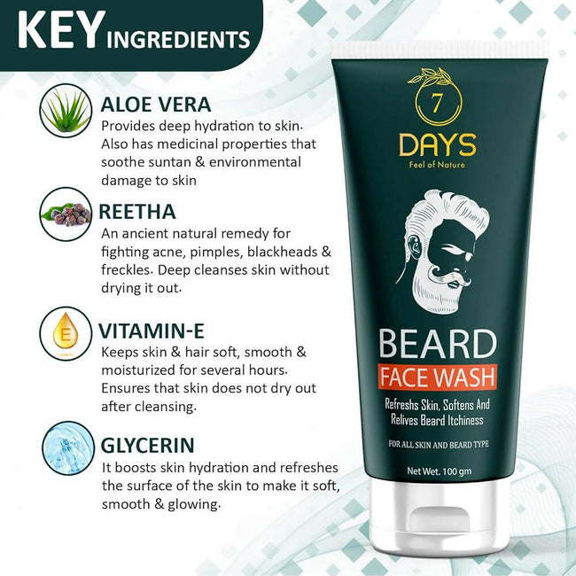 7 Days Beard Face Wash Main Image