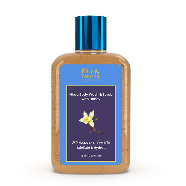 Blue Nectar Niraa Body Wash & Scrub with Honey - Madagascar Vanilla Hover Image