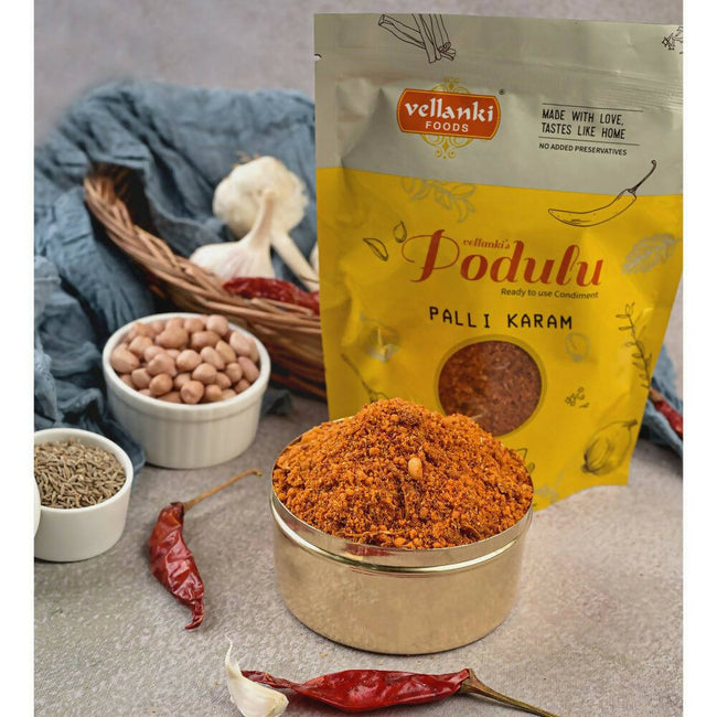 Vellanki Foods - Palli Karam Podi (Peanut Powder) With Garlic Main Image