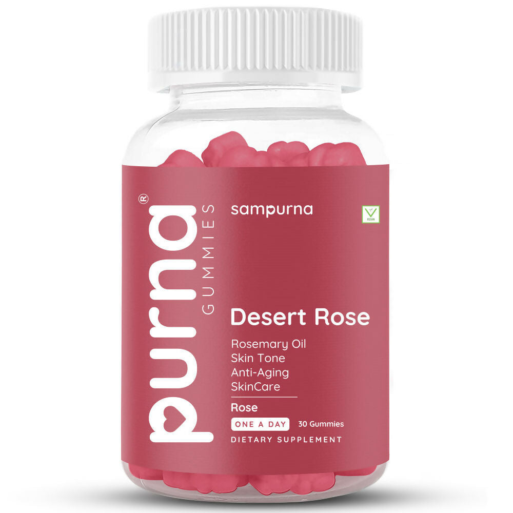 Purna Rosemary Oil Gummies - Rose