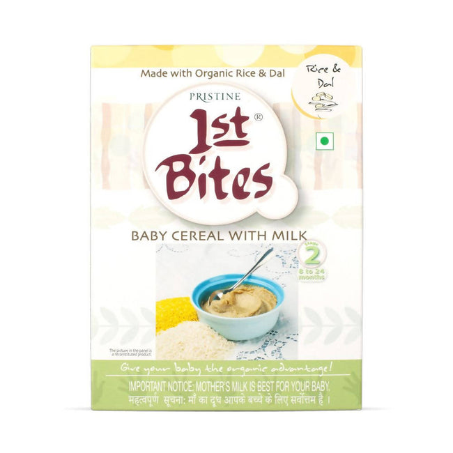 Pristine 1st Bites Baby Cereal Stage-2 Organic Rice & Dal Hover Image