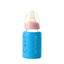 Safe-O-Kid Silicone Baby Feeding Bottle Cover Cum Sleeve for Insulated Protection 120mL- Blue
