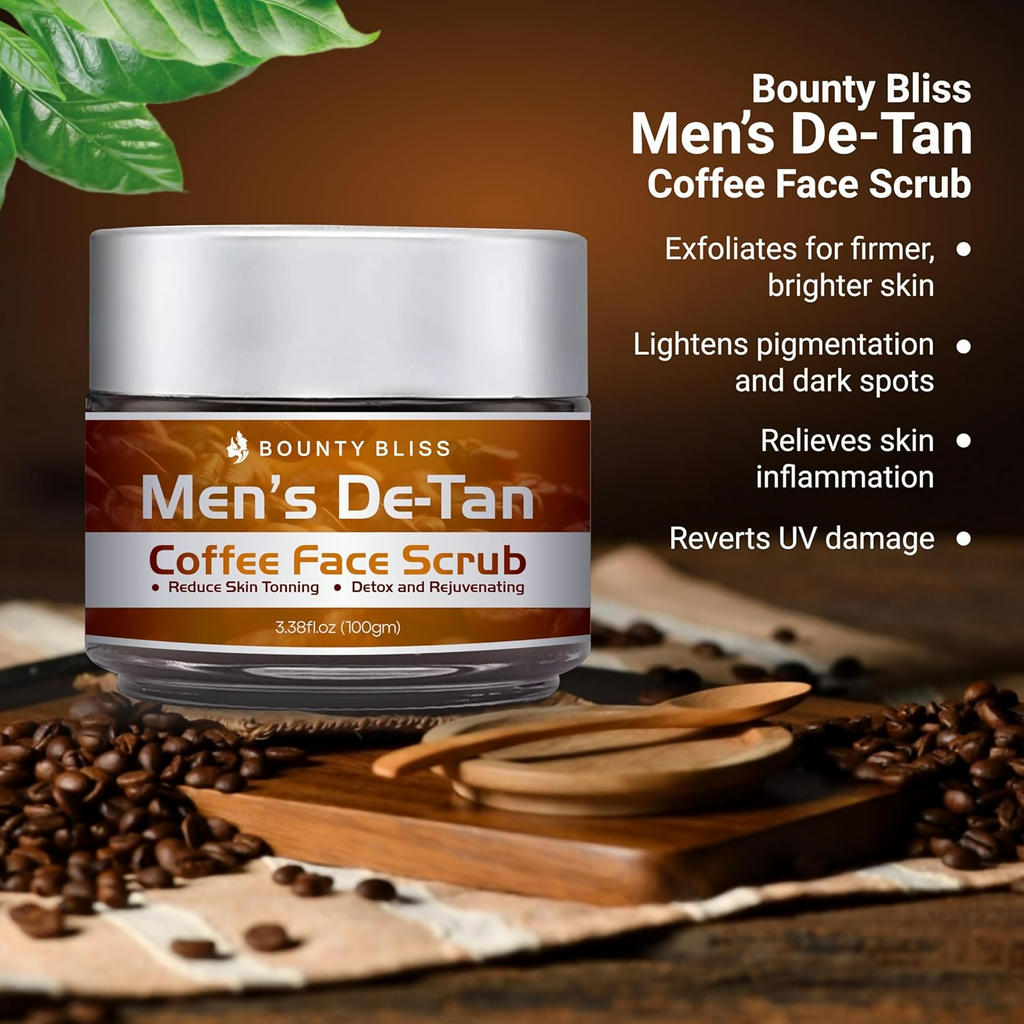 Bounty Bliss Men’s De-Tan Coffee Face Scrub