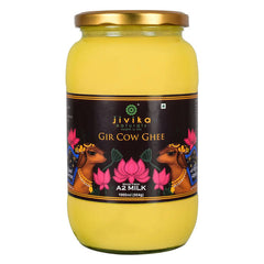 Jivika Naturals Gir Cow Ghee |  Made From Grass Fed Cow's Milk | Nutritious Organic Desi Ghee