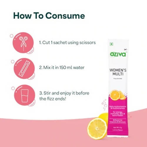 OZiva Women's Multivitamins Fizzy Drink Mix