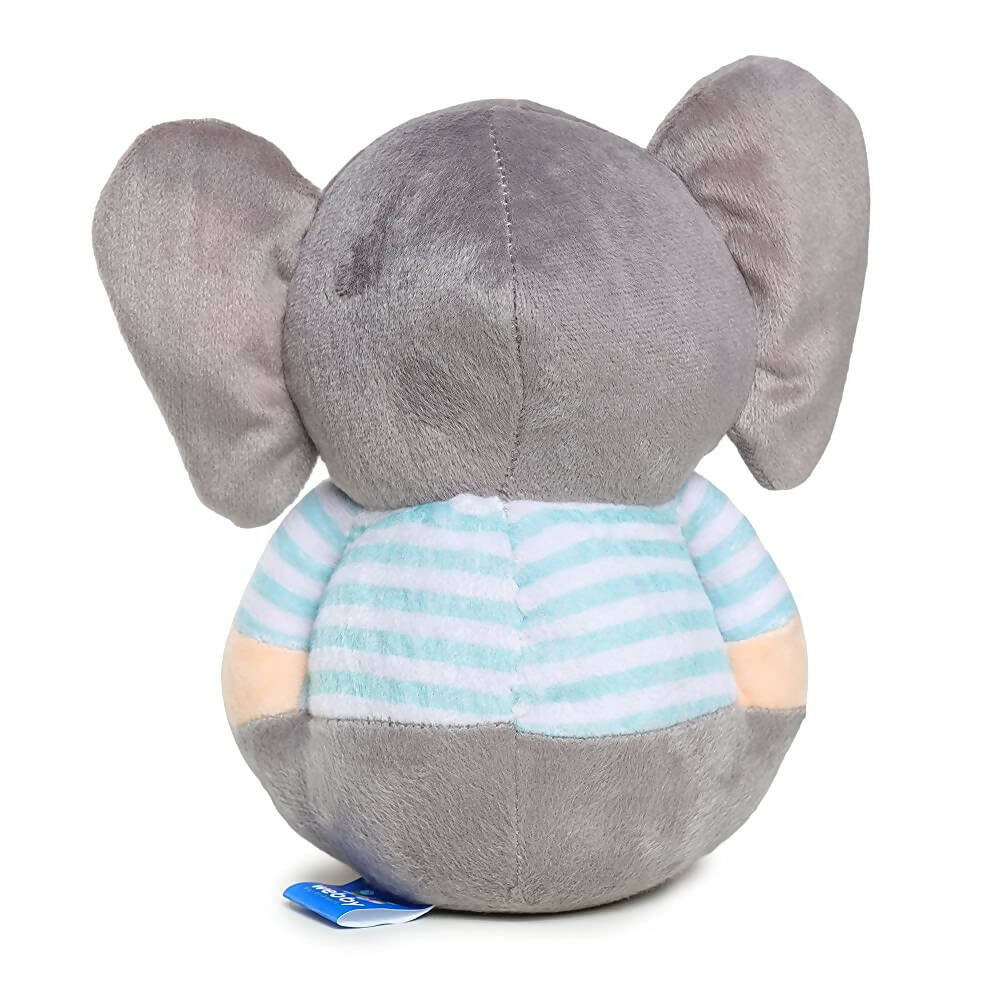 Webby Soft Animal Plush Elephant Toy 20cm-Blue