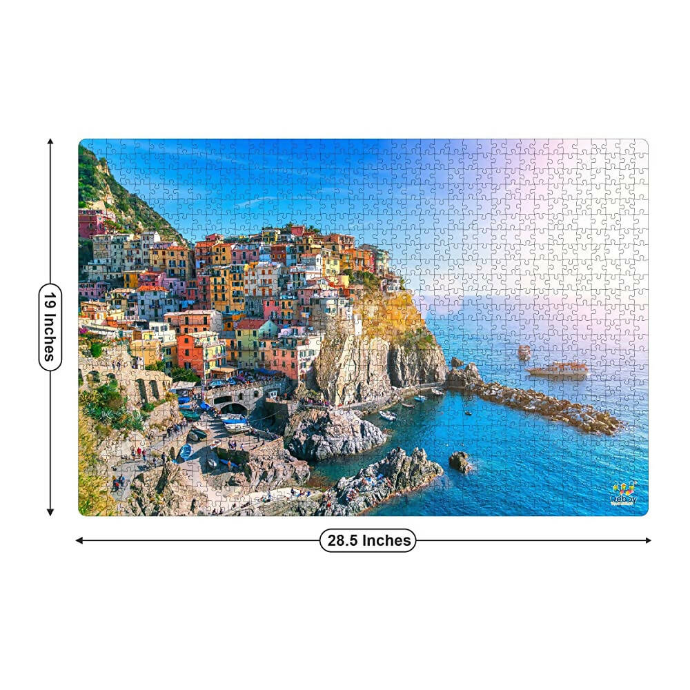 Webby Wooden Cinque Terre Jigsaw Puzzle-1000 Pcs