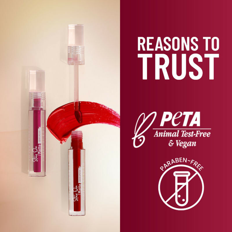 Swiss Beauty Stay On Matte Liquid Lipstick - 10 Earthy Brown