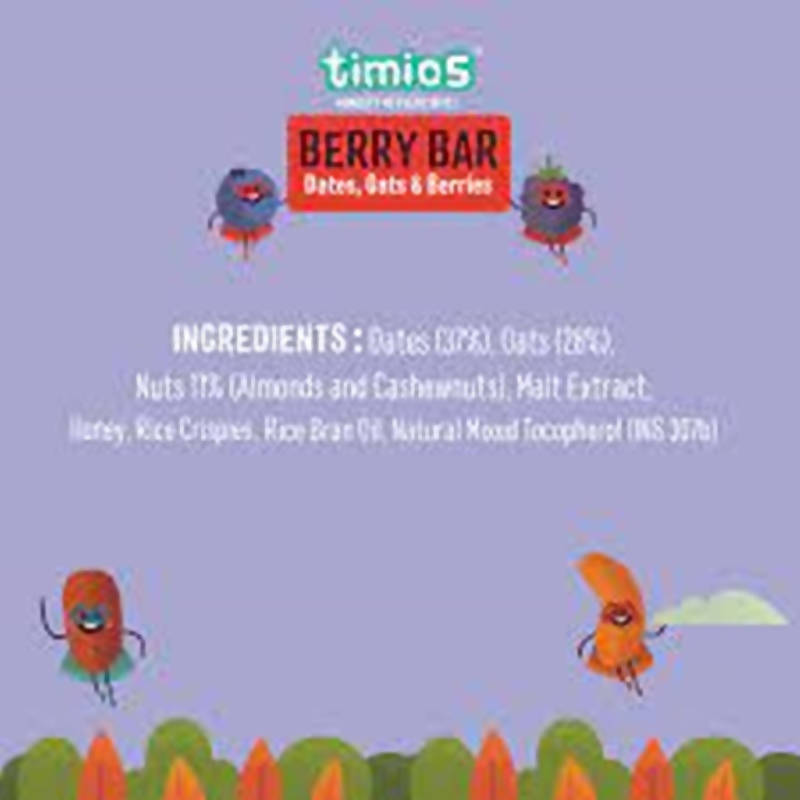Timios Berry Bar - Dates Oats & Berries