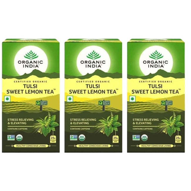 Organic India Tulsi Sweet Lemon Tea 25 Tea Bags Main Image