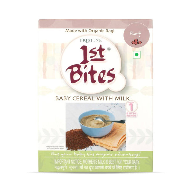 Pristine 1st Bites Baby Cereal Stage-1 Organic Ragi Hover Image