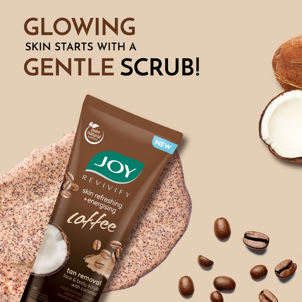 Joy Anti Pollution Exfoliating Coffee Face & Body Scrub