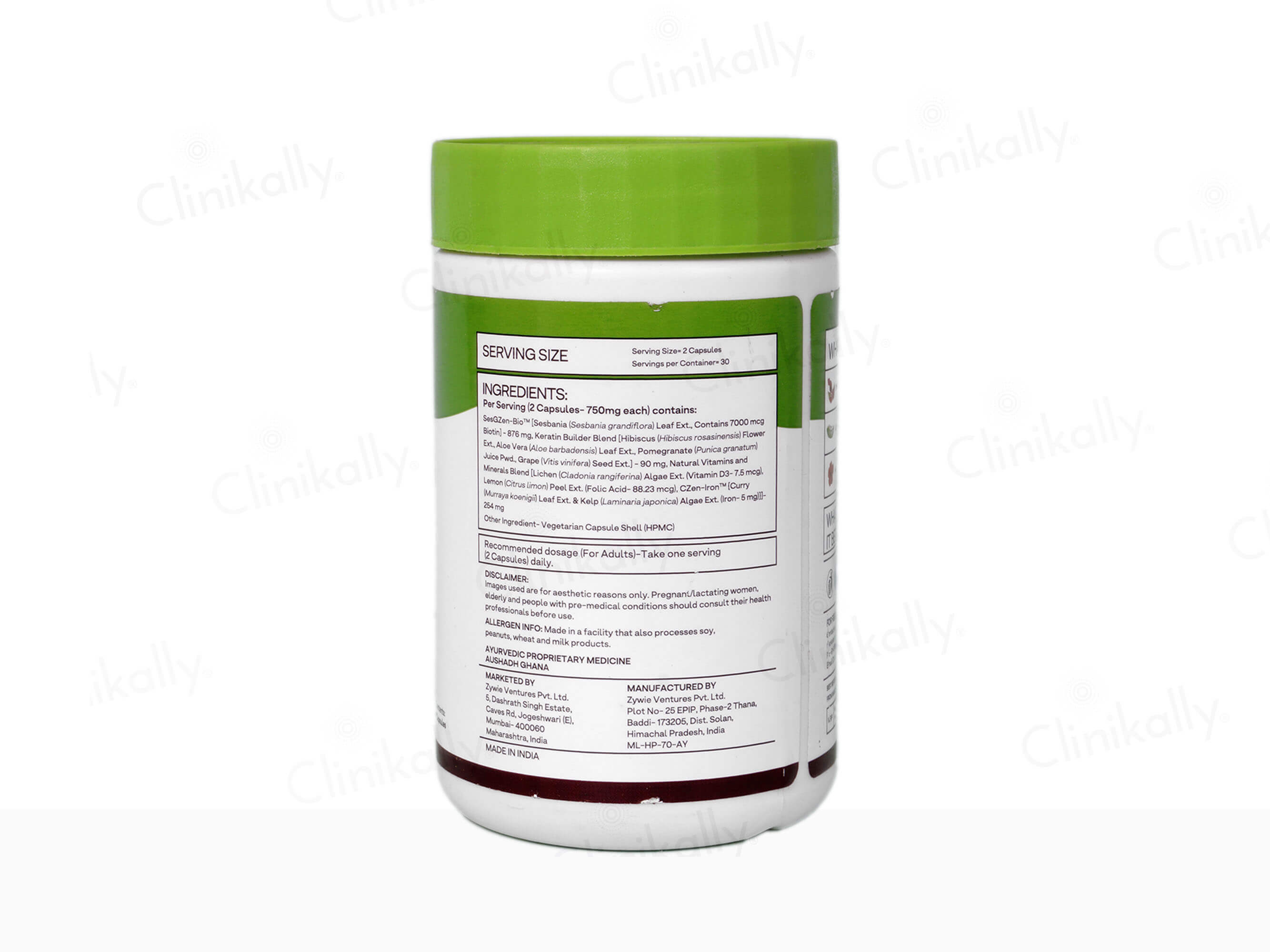 OZiva Biotin Xtra with Natural Vitamins & Keratin Builder Blend Capsule