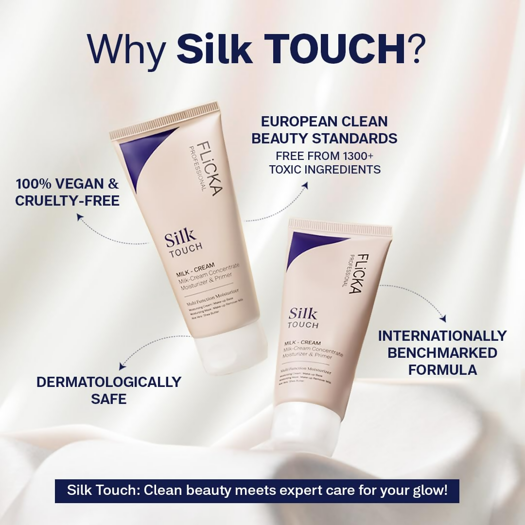 Flicka Silk Touch 3 In 1 Moisturizer And Primer For Face