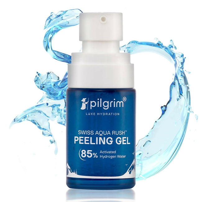 Pilgrim wiss Aqua Rush Peeling Gel Pentavitin & Activated Hydrogen Water for Face Hover Image
