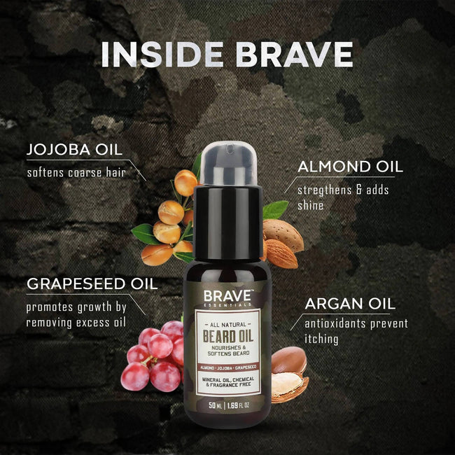 Brave Essentials All Natural Beard Oil Main Image