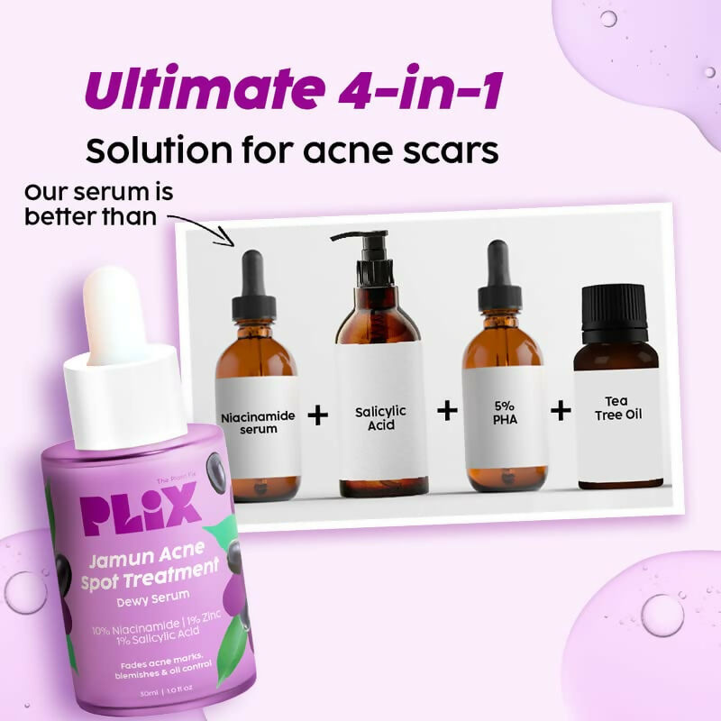 PLIX The Plant Fix 10% Niacinamide Face Serum For Acne Marks, Blemishes, Oil Control