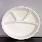 Disposable 4 compartment Plates