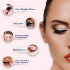 Sanfe Instant DIY Press On Lashes False Eyelashes