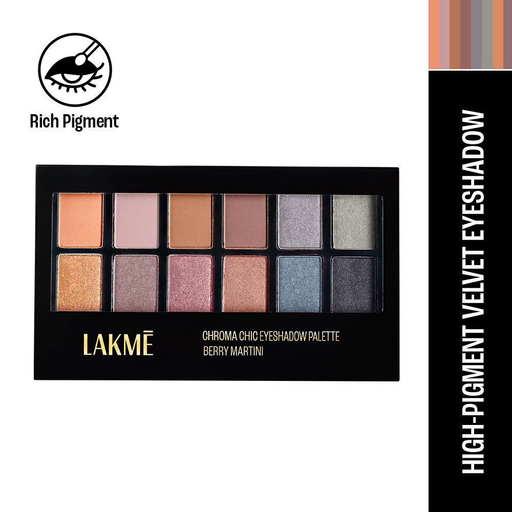 Lakme Glitterati Chroma Chic Eye Shadow Palette - Sundowner