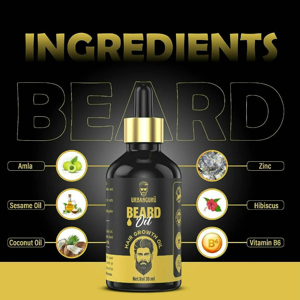 Urbanguru Men's Beard & Hair Growth Oil