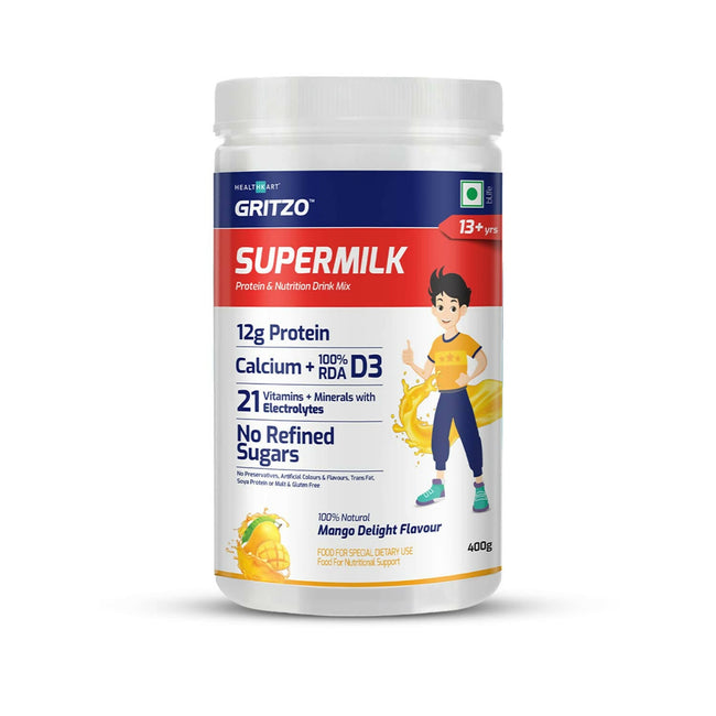 Gritzo Supermilk Powder 13+Y (Teen Athletes), Health Drink For Boys Main Image