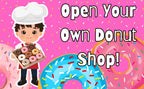The Small Wonderland Pretend Play Donut Shop Set – 12 Colorful Fabric Donuts with Play Menu, ATM Cards, Money, and Shop Poster