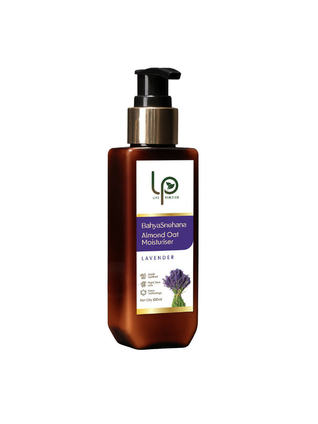 Life Purified Bahyasnehana Almond Oat Moisturiser - Body Lotion - Lavender Hover Image