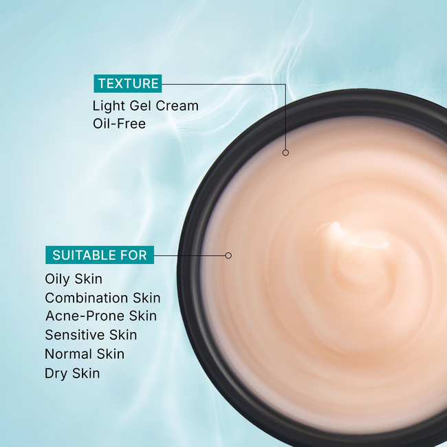 Pilgrim Korean Rice Water Hydra Glow Light Gel Moisturizer Main Image