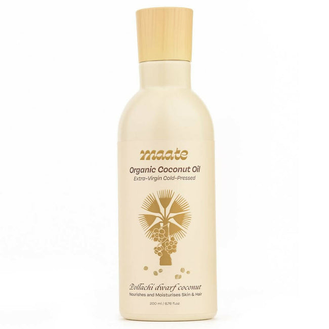 Maate Organic Coconut Oil | Extra Virgin Cold Pressed For Baby Body Massage & Hair Care Oil Hover Image