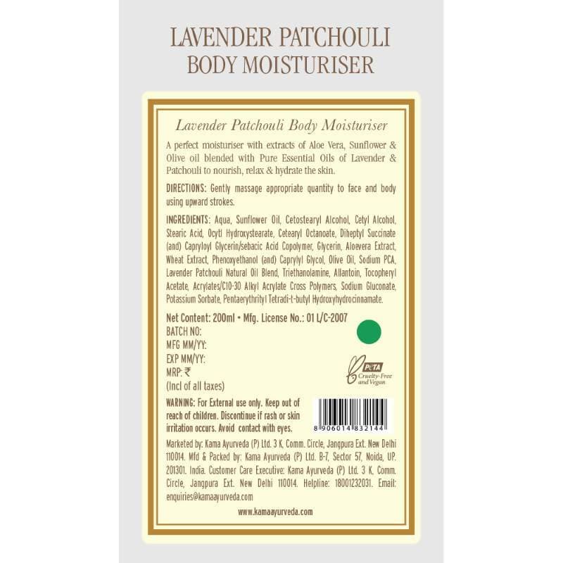Kama Ayurveda Lavender Patchouli Body Moisturiser 200ml