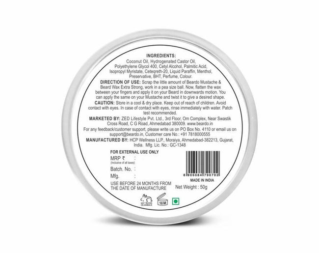 Beardo Beard and Mustache Wax Extra Strong Main Image