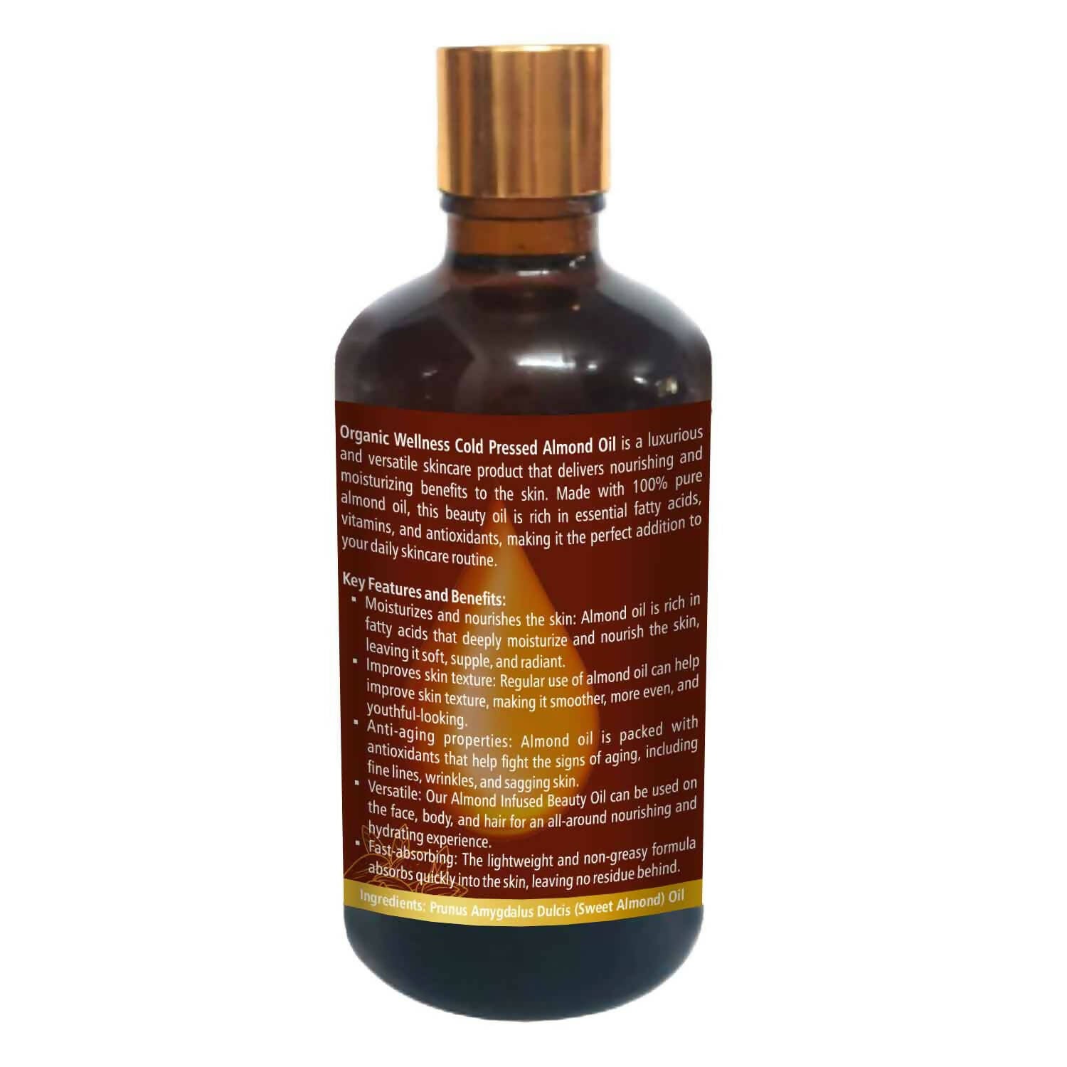 Organic Wellness Almond Cold Pressed Oil