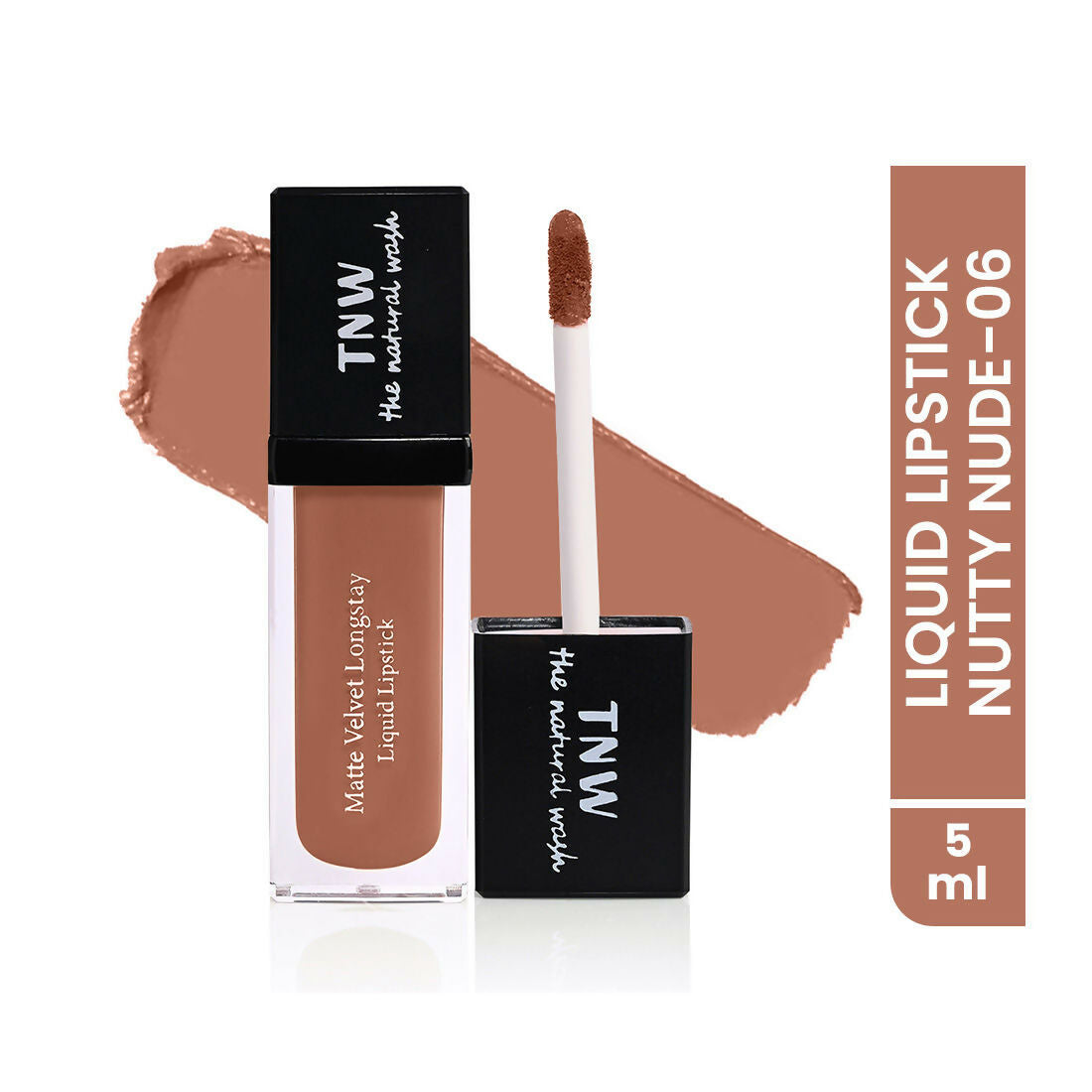The Natural Wash Matte Velvet Longstay Liquid Lipstick - Nutty Nude