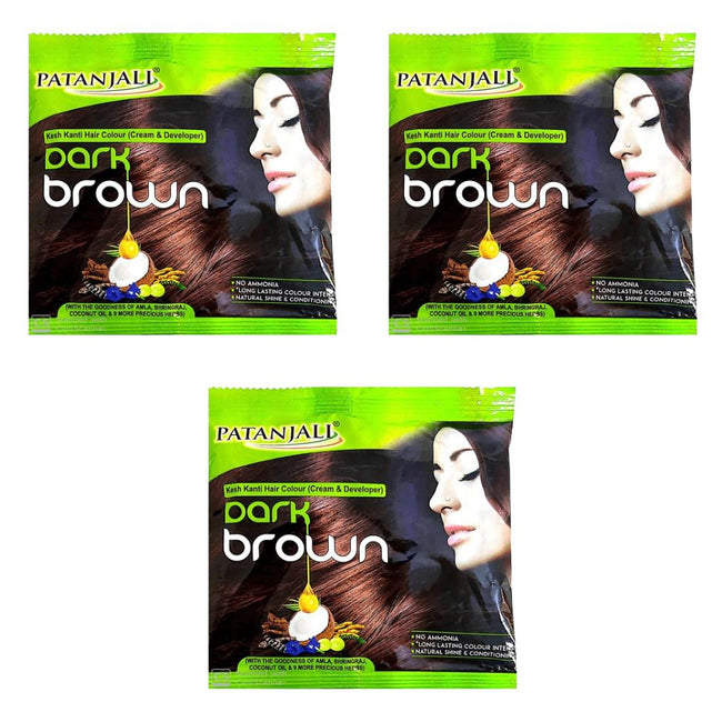 Patanjali Kesh Kanti Hair Colour (Cream & Developer) - Dark Brown Main Image