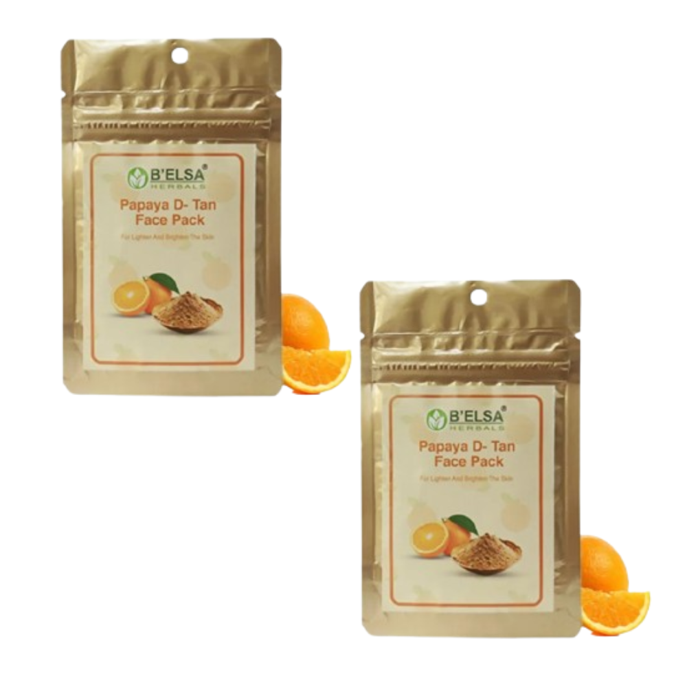 Belsa Herbals Organic Lighten And Brighten Orange Face Pack
