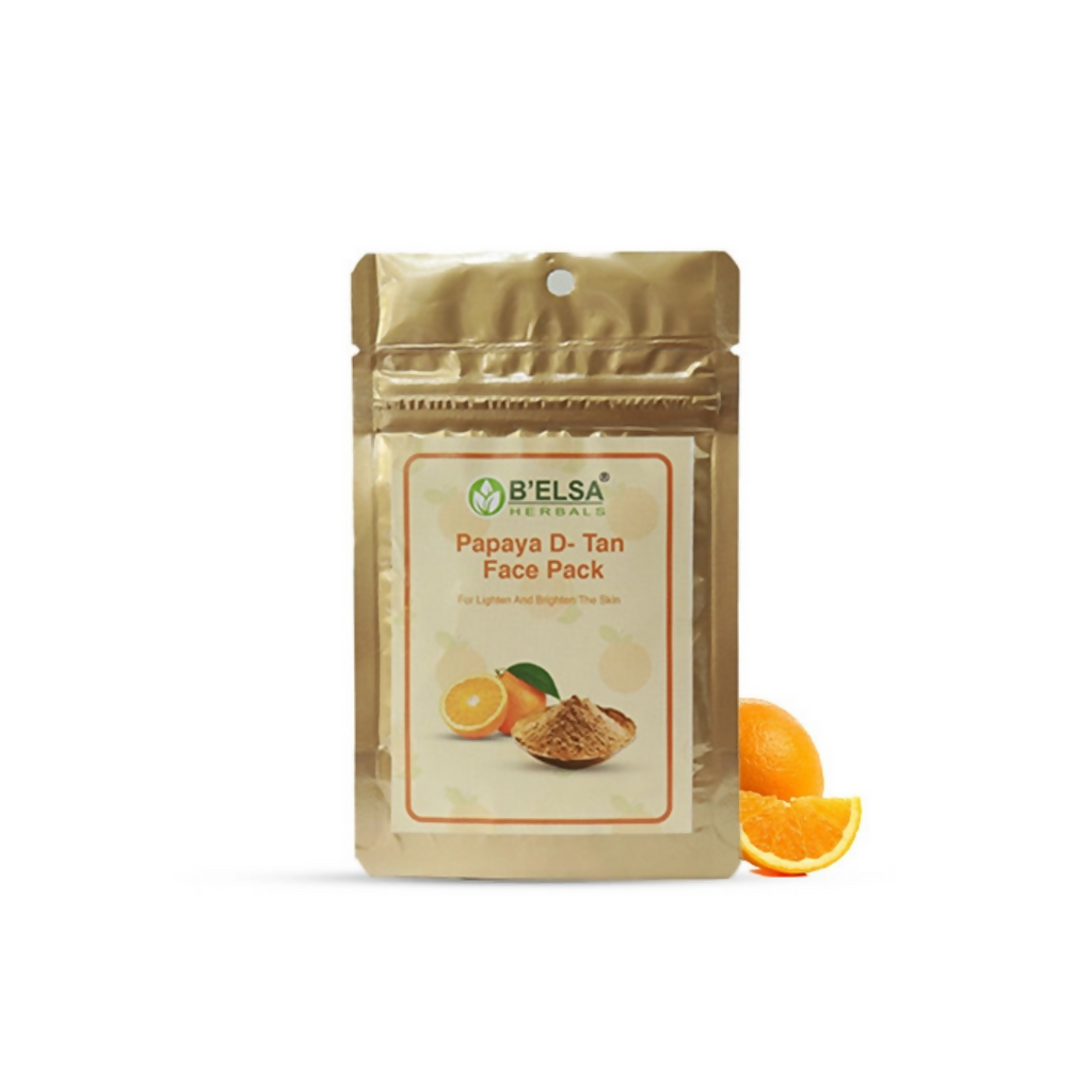 Belsa Herbals Organic Lighten And Brighten Orange Face Pack