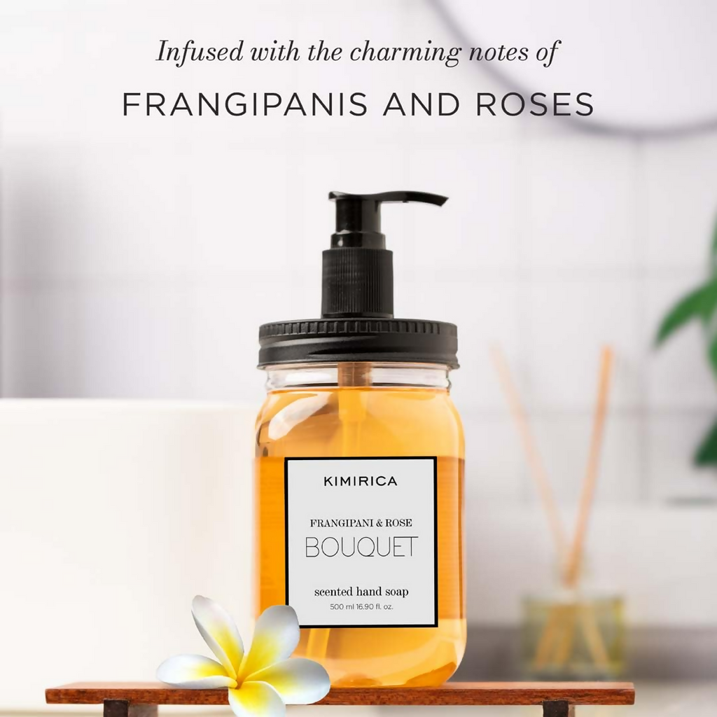 Kimirica Frangipani & Rose Scented Bouquet Hand Soap
