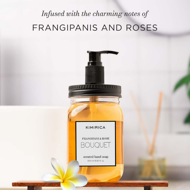 Kimirica Frangipani & Rose Scented Bouquet Hand Soap Main Image