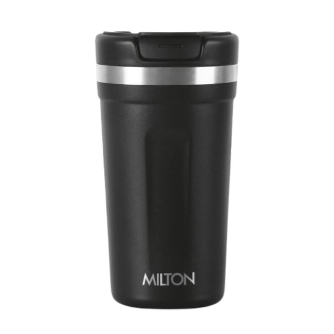 Milton Corral Thermosteel Insulated Coffee Mug Tumbler - 400ml (Black) Hover Image