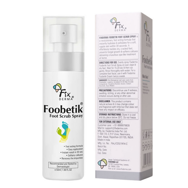 Fixderma Foobetik Foot Scrub Spray Main Image