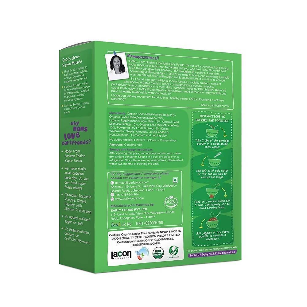 Early Foods Organic Sattu Maavu Porridge Mix