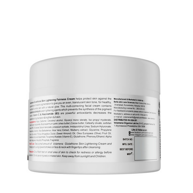 Volamena Glutathione Skin Lightening Fairness Cream Main Image