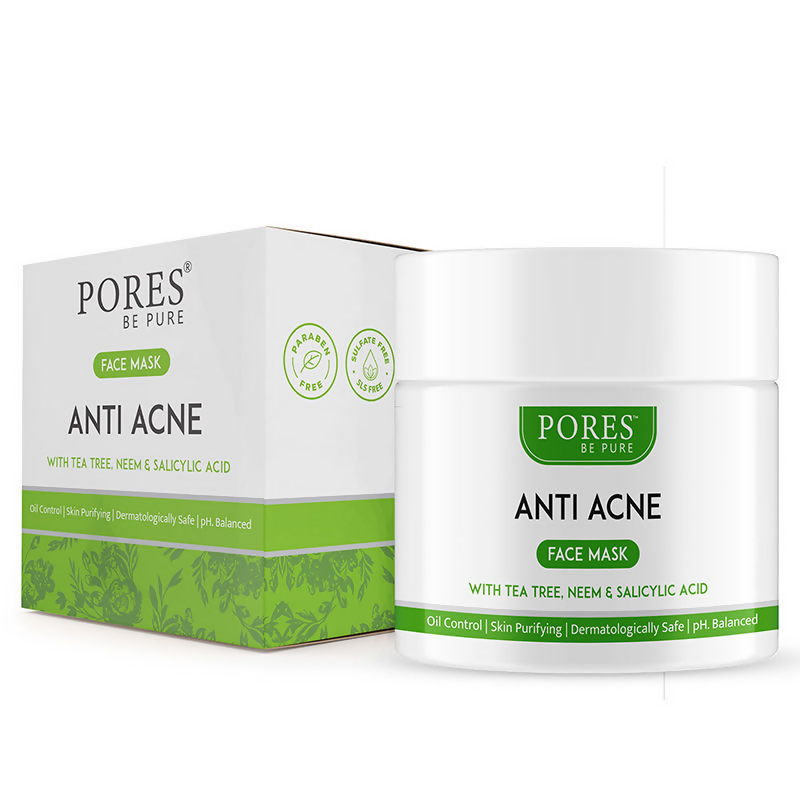 Pores Be Pure Anti Acne Face Pack With Salicylic Acid, Neem & Tea Tree