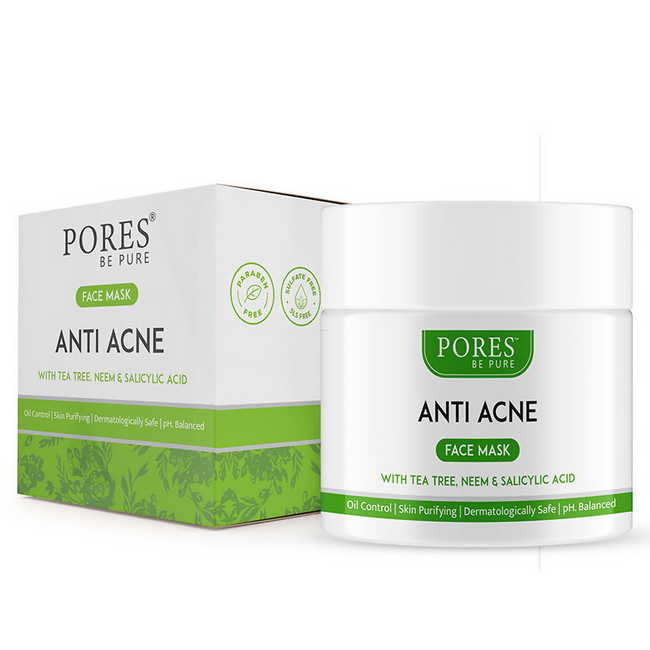 Pores Be Pure Anti Acne Face Pack With Salicylic Acid, Neem & Tea Tree Hover Image