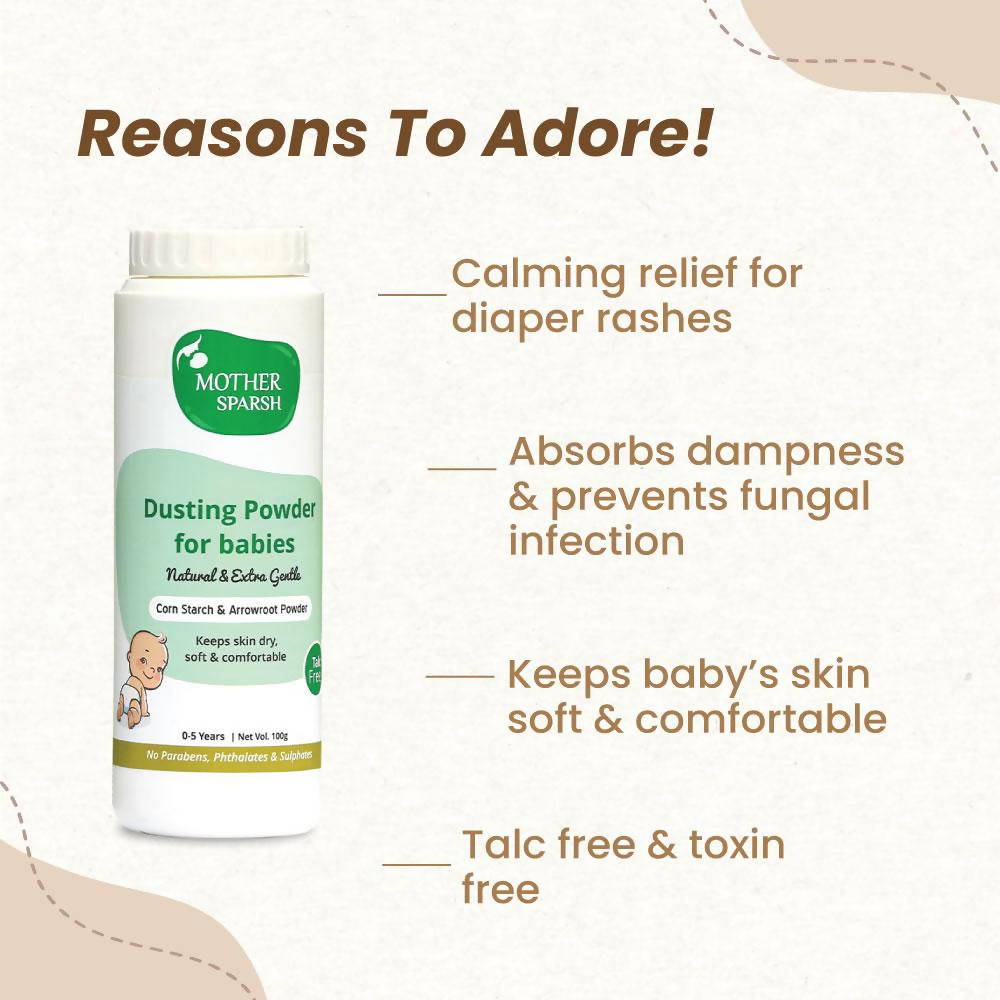 Mother Sparsh Plant Powered Dusting Powder For Babies