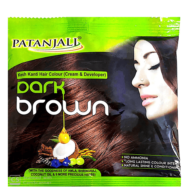 Patanjali Kesh Kanti Hair Colour (Cream & Developer) - Dark Brown Hover Image