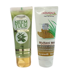 Patanjali Neem Tulsi Face Wash Plus Multani Mitti Face Pack