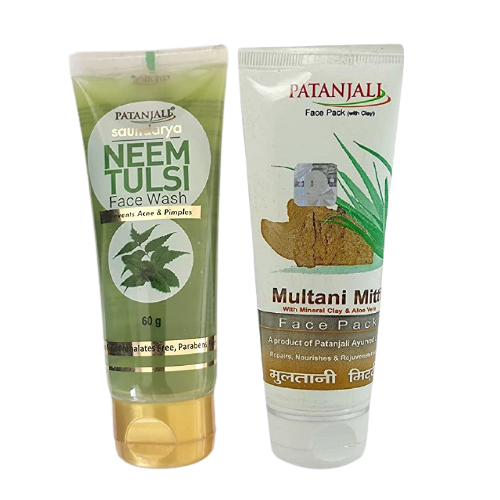 Patanjali Neem Tulsi Face Wash Plus Multani Mitti Face Pack Hover Image
